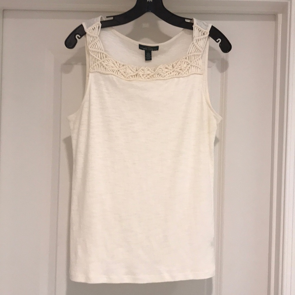 NWOT cream tank blouse